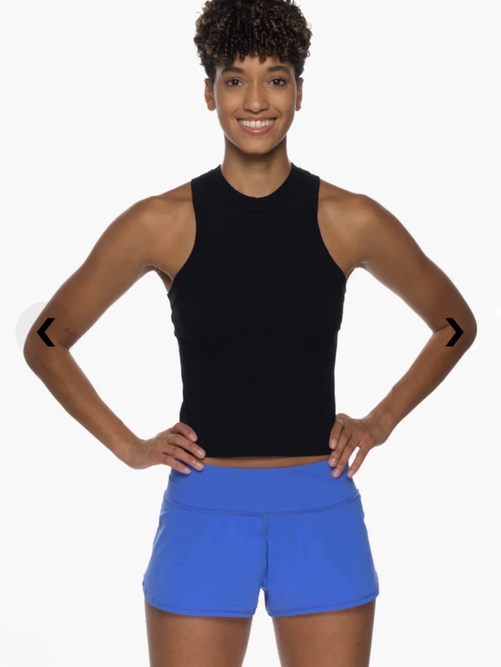 Jolyn Poppy Running Shorts Periwinkle Blue  Unlined Lightweight Athletic Gym  XS